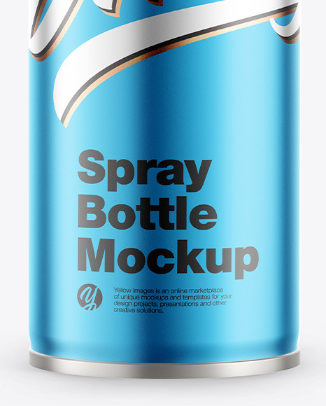 Matte Metallic Spray Bottle with Glossy Cap