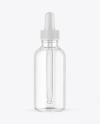 Clear Glass Dropper Bottle Mockup