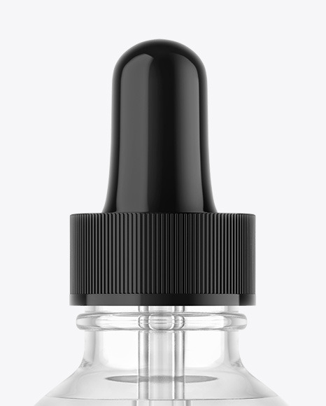 Clear Glass Dropper Bottle Mockup