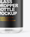 Clear Glass Dropper Bottle Mockup