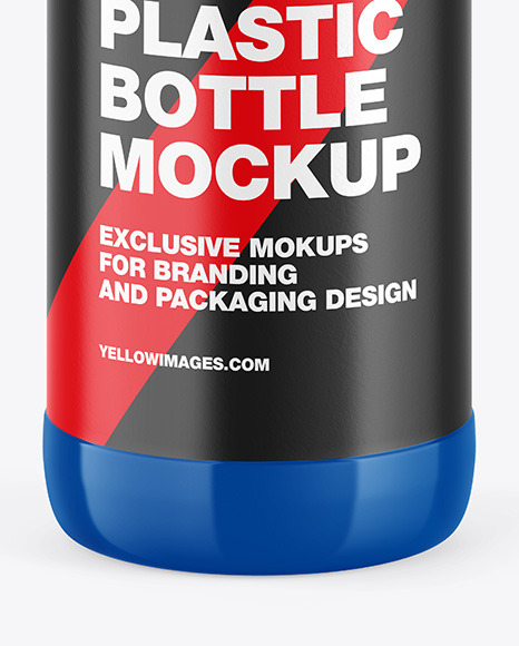 Glossy Plastic Bottle Mockup