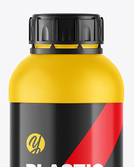 Matte Plastic Bottle Mockup