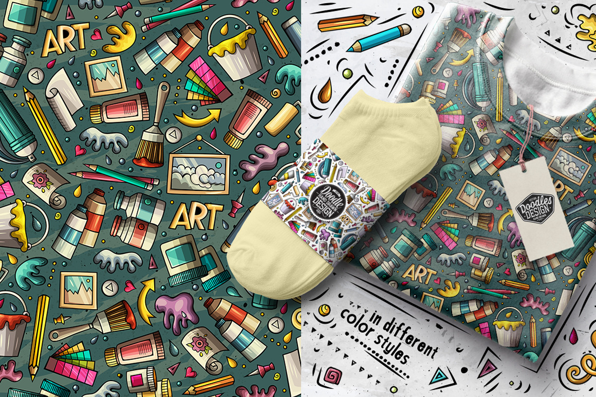 Design and Art Cartoon Seamless Patterns Design and Art Cartoon Seamless Patterns