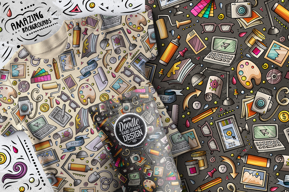 Design and Art Cartoon Seamless Patterns Design and Art Cartoon Seamless Patterns