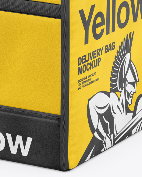 Leatherette Delivery Bag Mockup