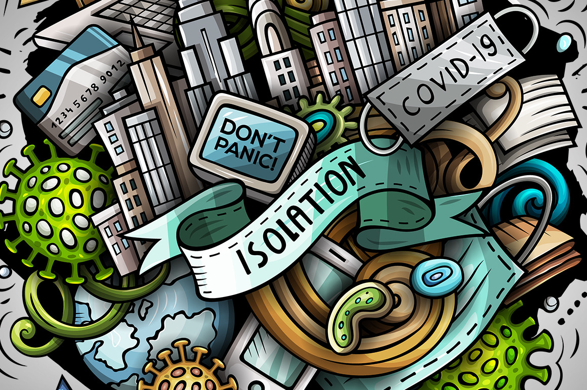 Cartoon vector doodles Isolation Illustration