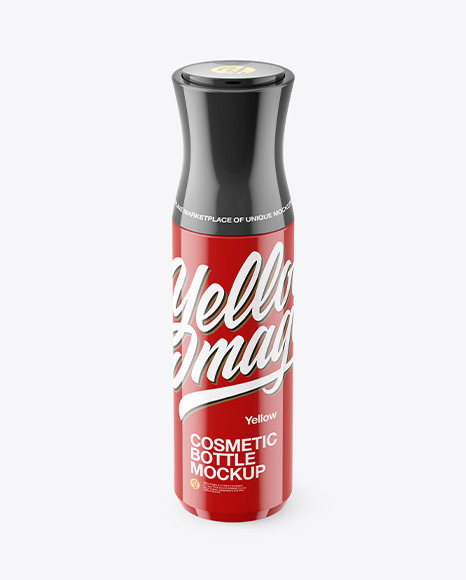 Glossy Cosmetic Bottle Mockup