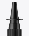 Dark Amber Glass Nasal Spray Bottle Mockup