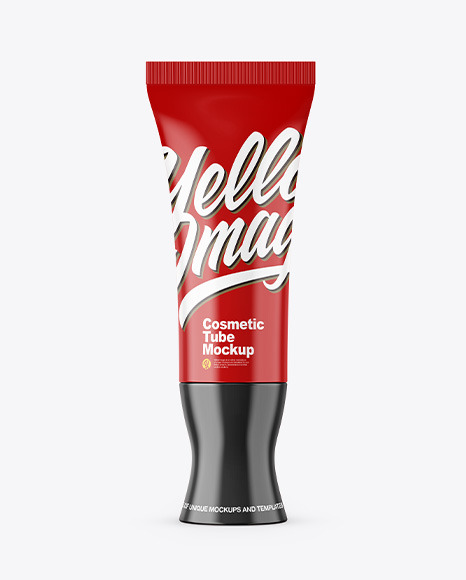 Glossy Cosmetic Tube Mockup