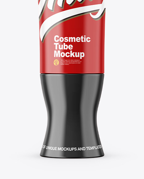 Glossy Cosmetic Tube Mockup