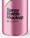 Metallic Spray Bottle Mockup