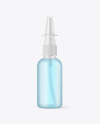 Frosted Glass Nasal Spray Bottle Mockup