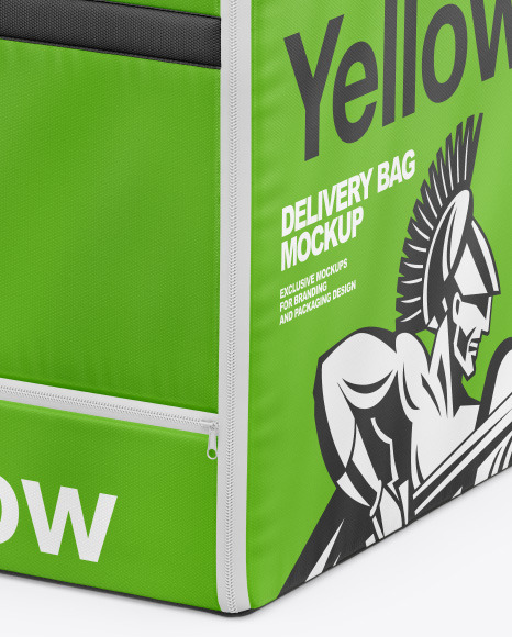 Polyester Delivery Bag Mockup