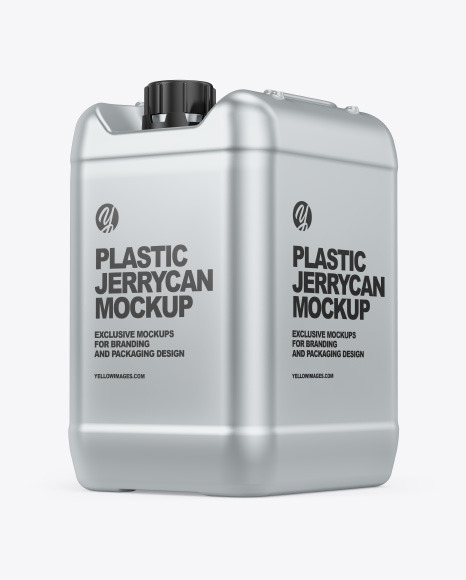 Metallic Jerrycan Mockup