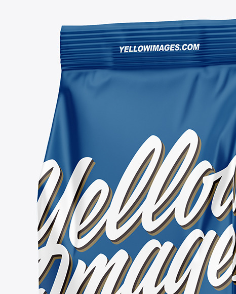 Matte Coffee Bag Mockup – Half Side View