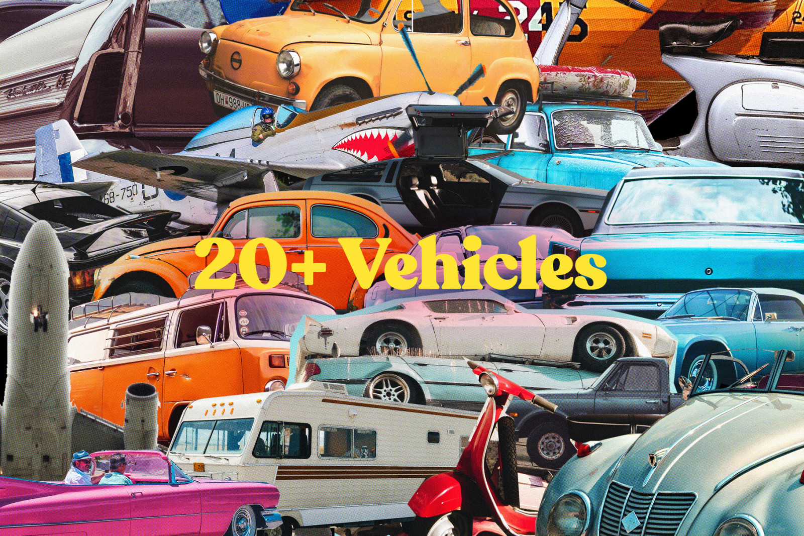 Collage - 150+ Vintage Style Cut-Outs Collage - 150+ Vintage Style Cut-Outs