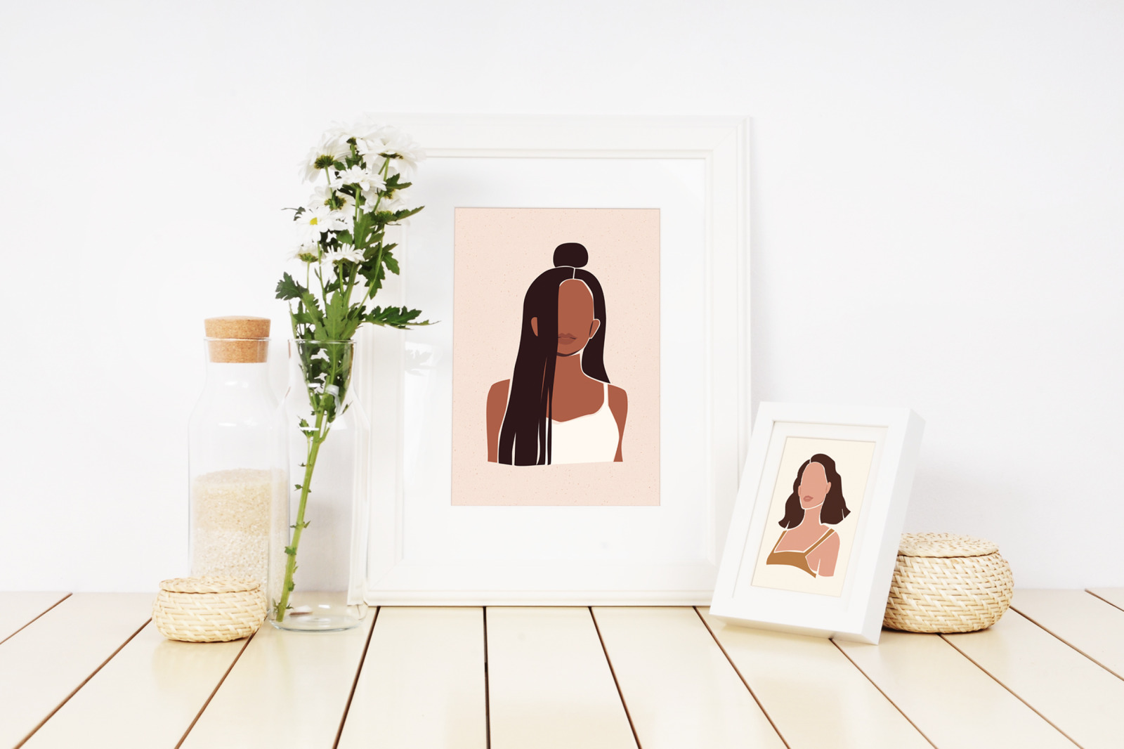 8 Vector Abstract Woman Portraits 8 Vector Abstract Woman Portraits