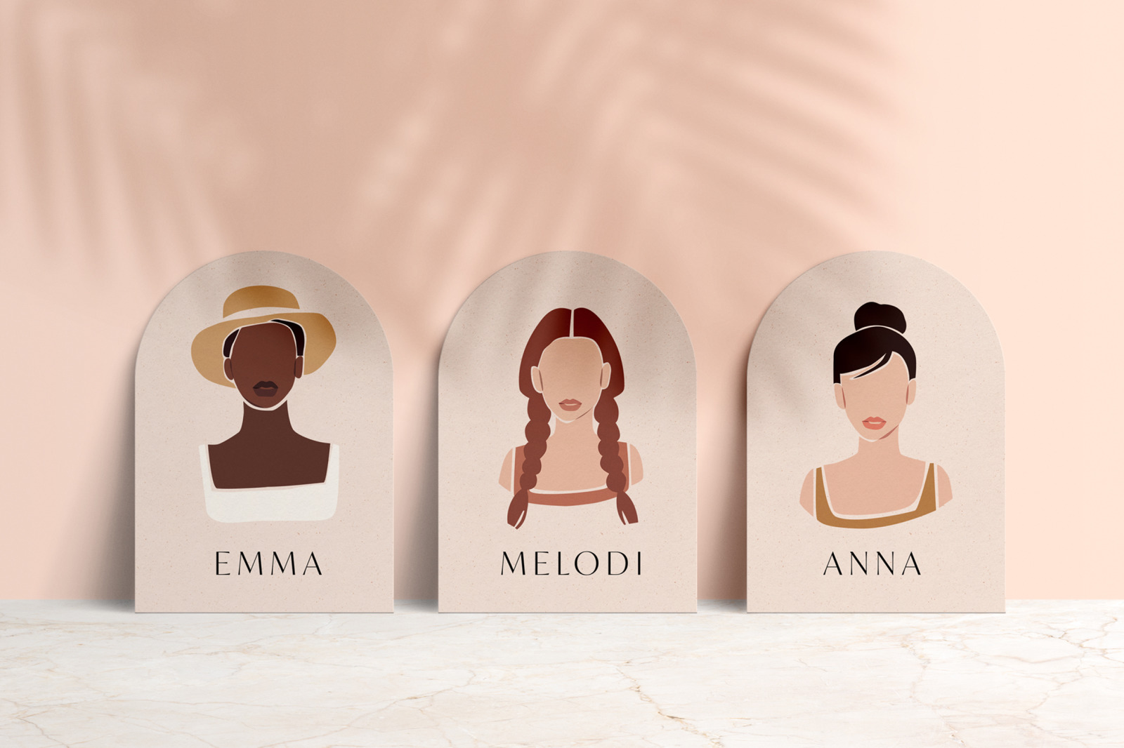 8 Vector Abstract Woman Portraits 8 Vector Abstract Woman Portraits