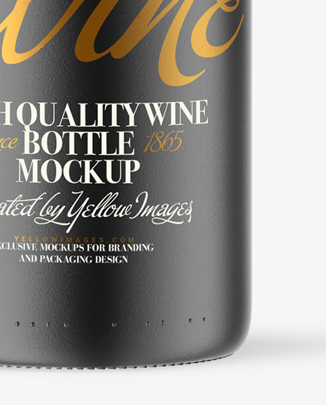 Ceramic Wine Bottle Mockup