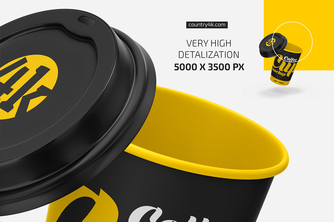 Paper Coffee Cup Mockup Set Paper Coffee Cup Mockup Set