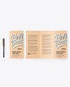 Kraft Broсhure with Pen Mockup Kraft Broсhure with Pen Mockup