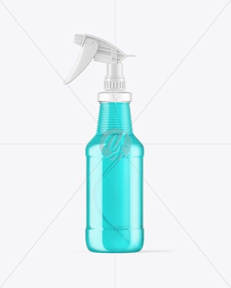 Color Liquid Spray Bottle Mockup