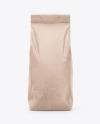 Kraft Coffee Bag Mockup - Front View