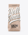 Kraft Coffee Bag Mockup - Front View