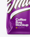 Glossy Coffee Bag Mockup - Front View