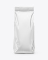 Matte Coffee Bag Mockup - Front View