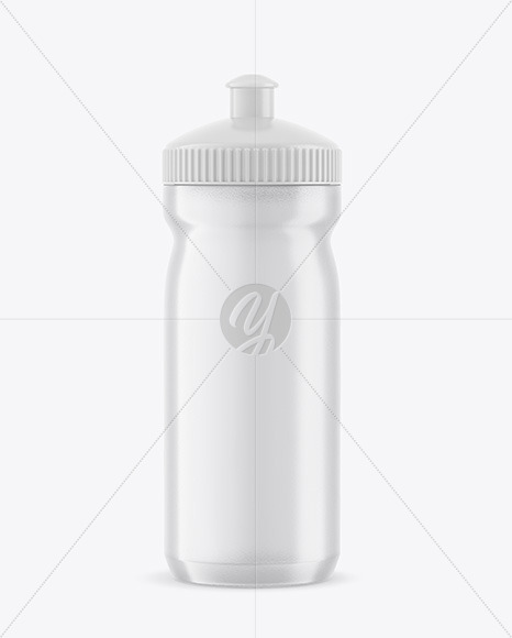 Transparent Plastic Sport Bottle Mockup