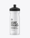 Transparent Plastic Sport Bottle Mockup