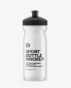 Transparent Plastic Sport Bottle Mockup