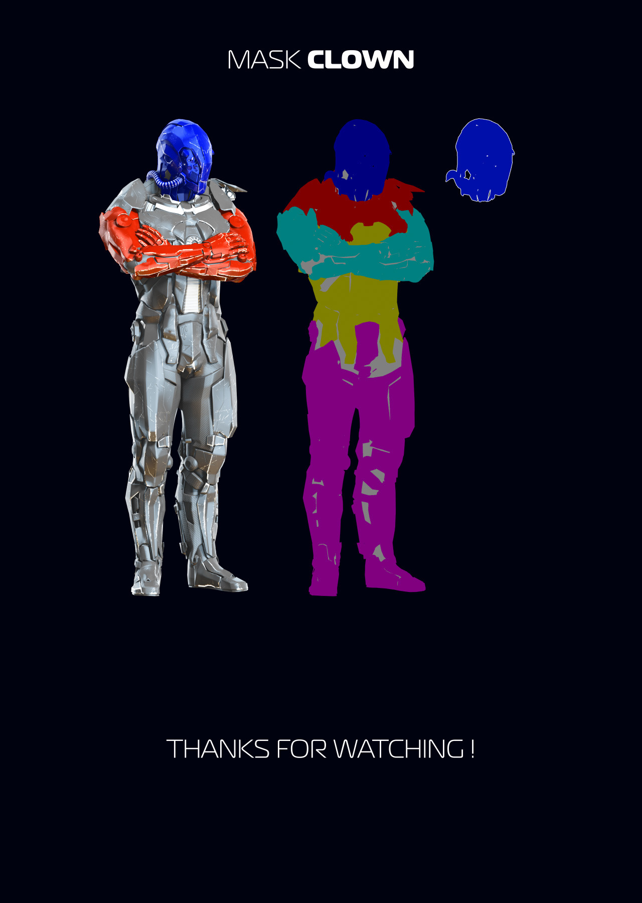3D Mockup Space Astronaut Security Robots #03 3D Mockup Space Astronaut Security Robots #03