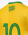 Football Kit Mockup - Half Side View