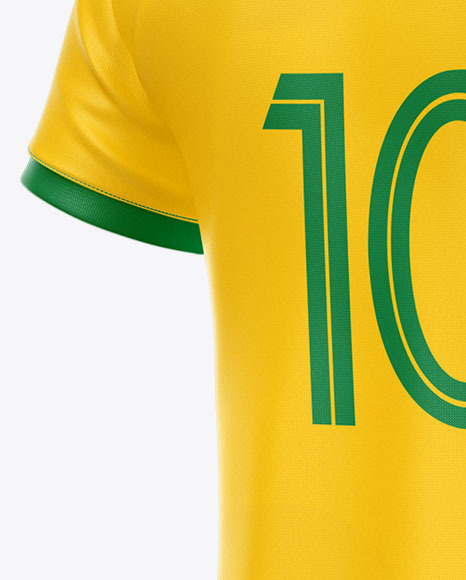 Football Kit Mockup - Half Side View