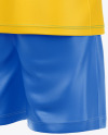 Football Kit Mockup - Half Side View