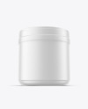 Matte Protein Jar Mockup w/ Shrink Sleeve