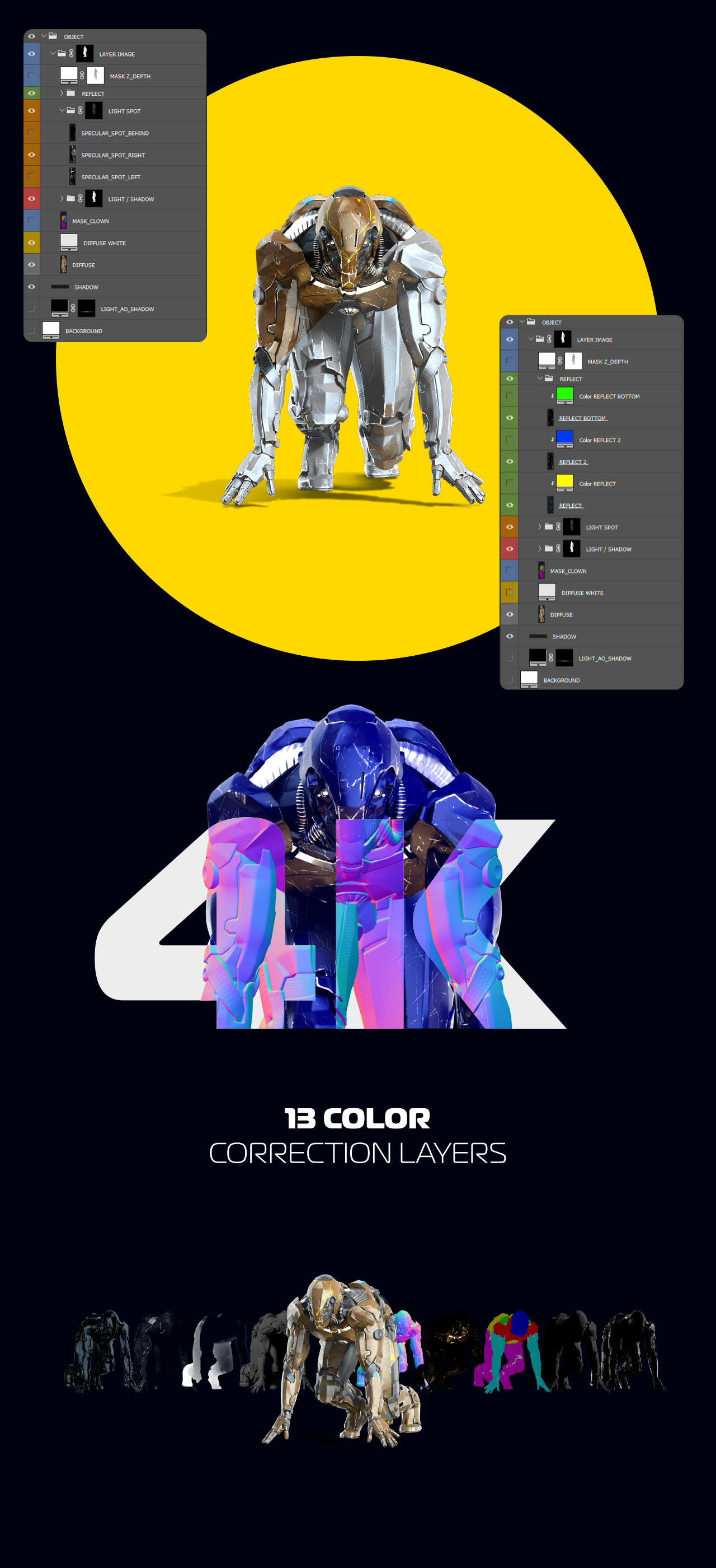 3D Mockup Space Astronaut Security Robots #08 3D Mockup Space Astronaut Security Robots #08