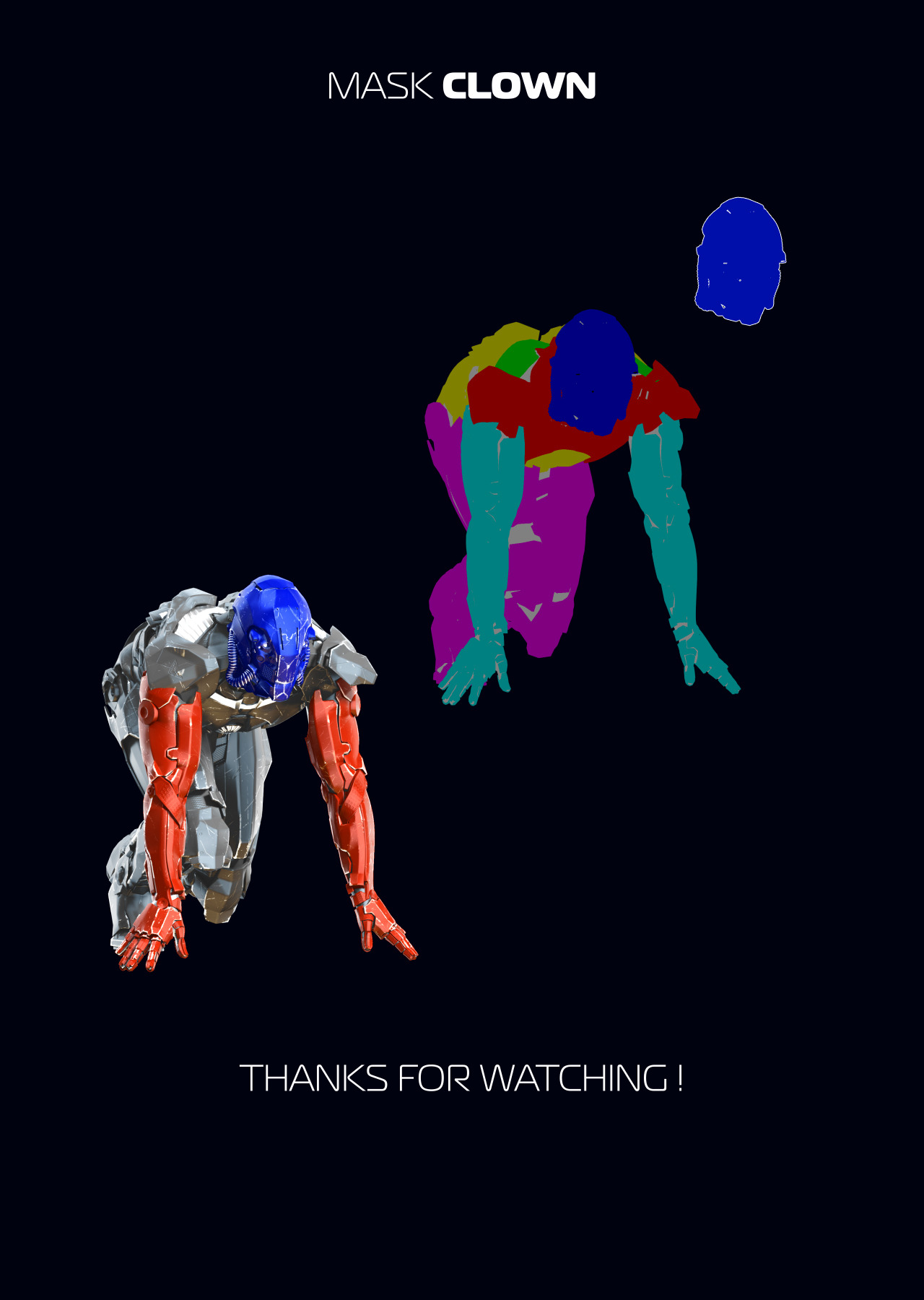 3D Mockup Space Astronaut Security Robots #08 3D Mockup Space Astronaut Security Robots #08