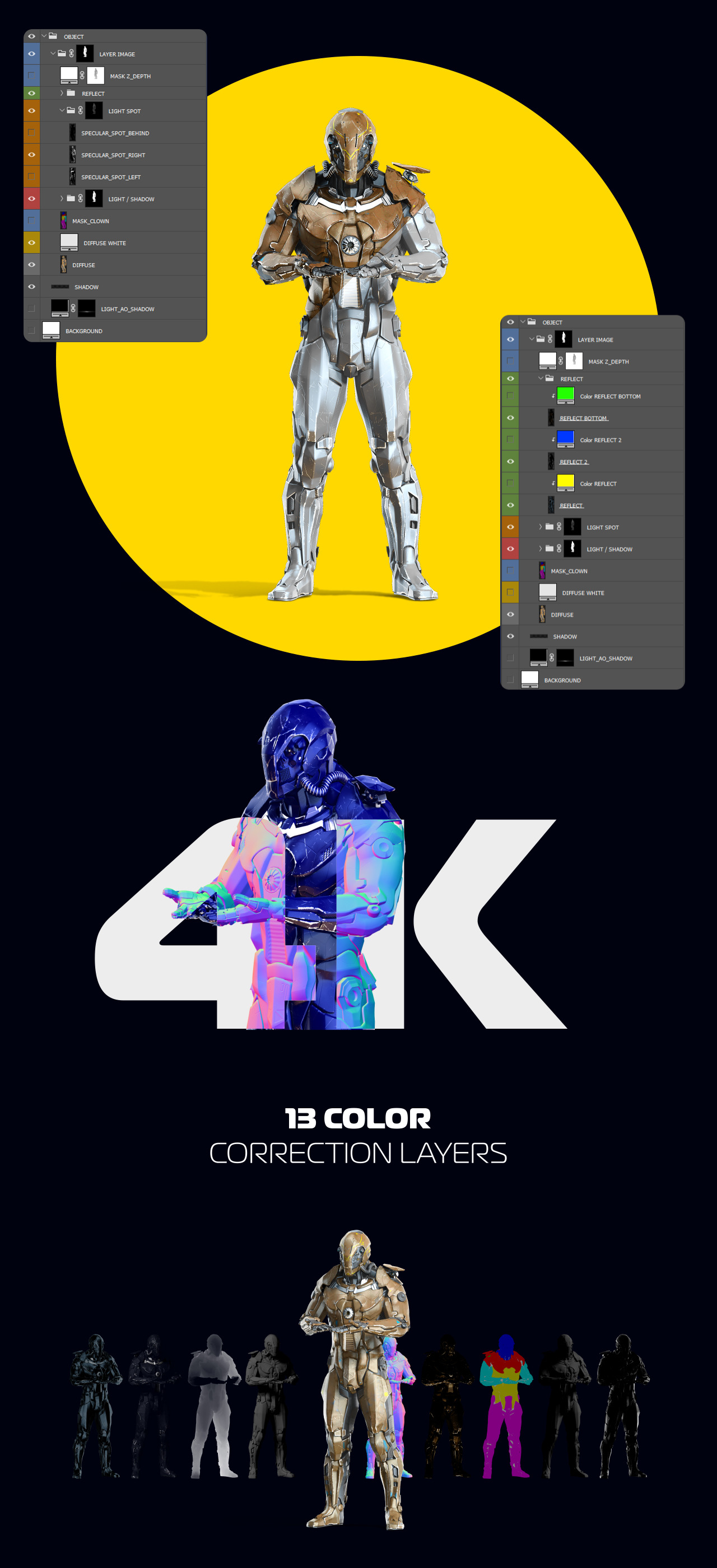 3D Mockup Space Astronaut Security Robots #06 3D Mockup Space Astronaut Security Robots #06