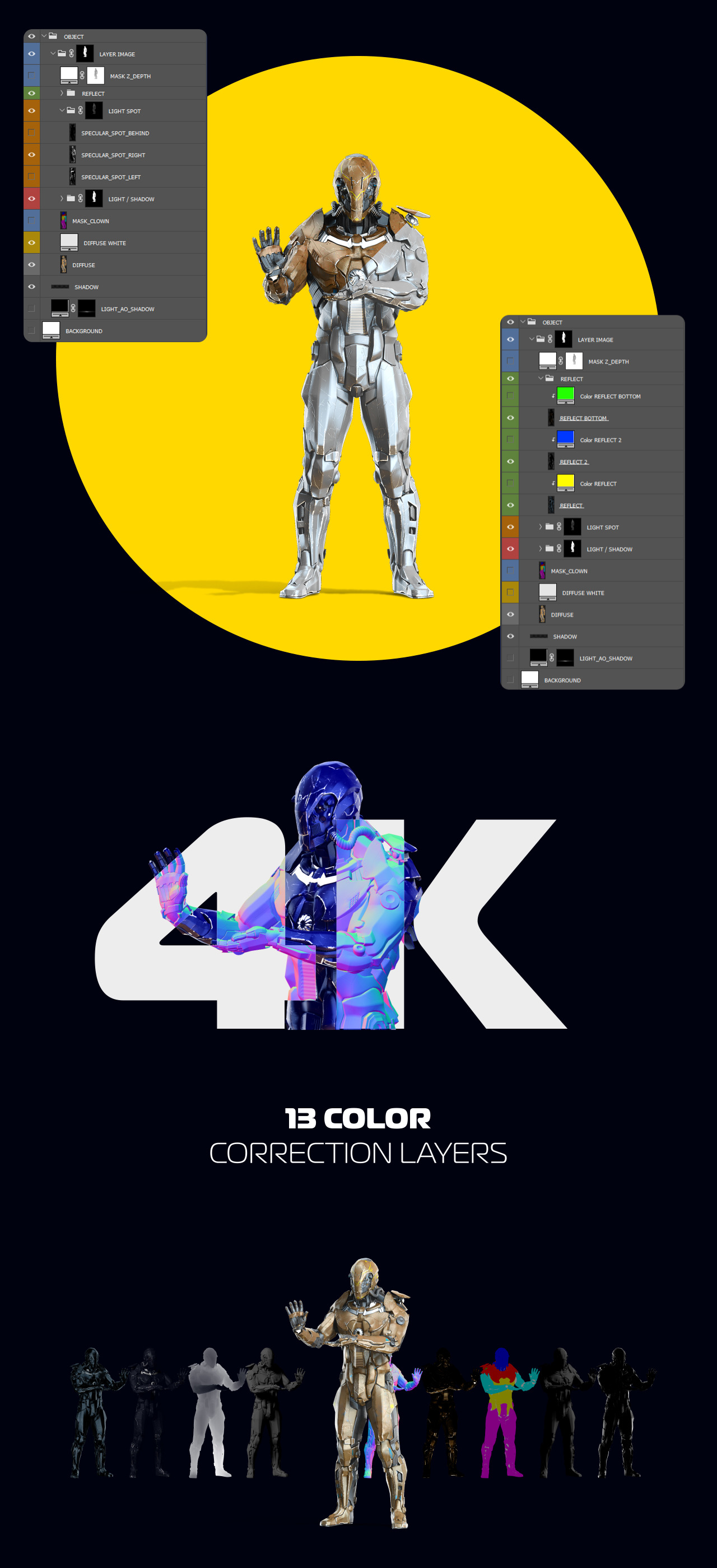 3D Mockup Space Astronaut Security Robots #07 3D Mockup Space Astronaut Security Robots #07