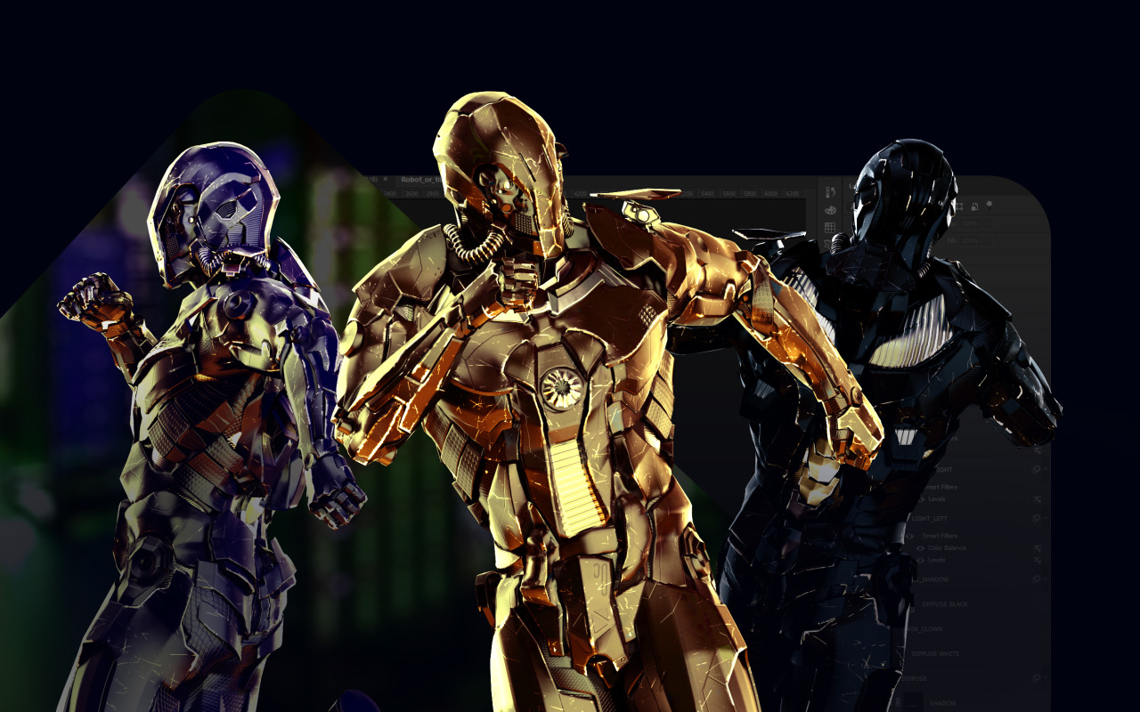 3D Mockup Space Astronaut Security Robots #09 3D Mockup Space Astronaut Security Robots #09