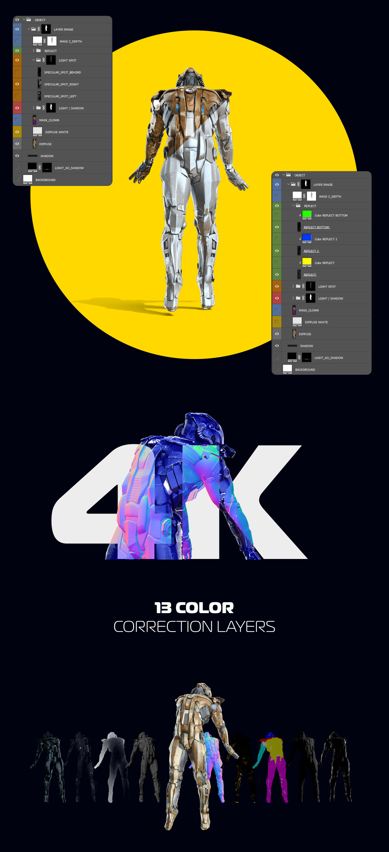 3D Mockup Space Astronaut Security Robots #10 3D Mockup Space Astronaut Security Robots #10