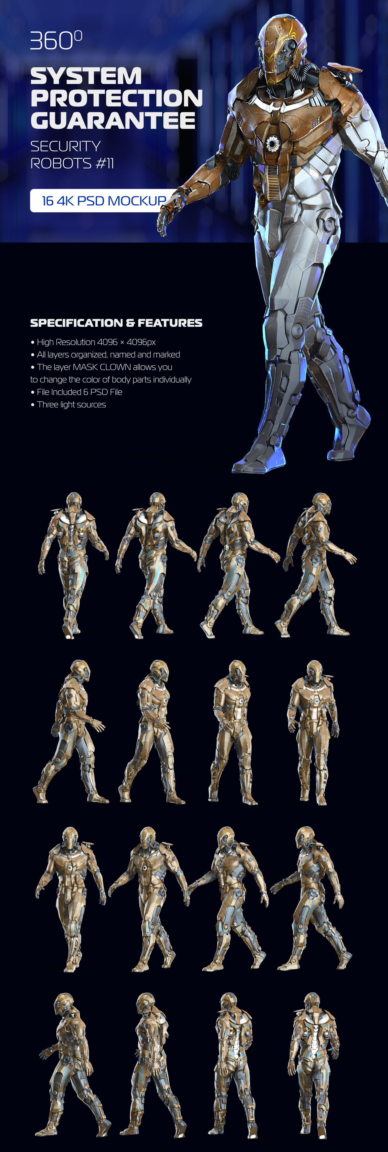 3D Mockup Space Astronaut Security Robots #11 3D Mockup Space Astronaut Security Robots #11