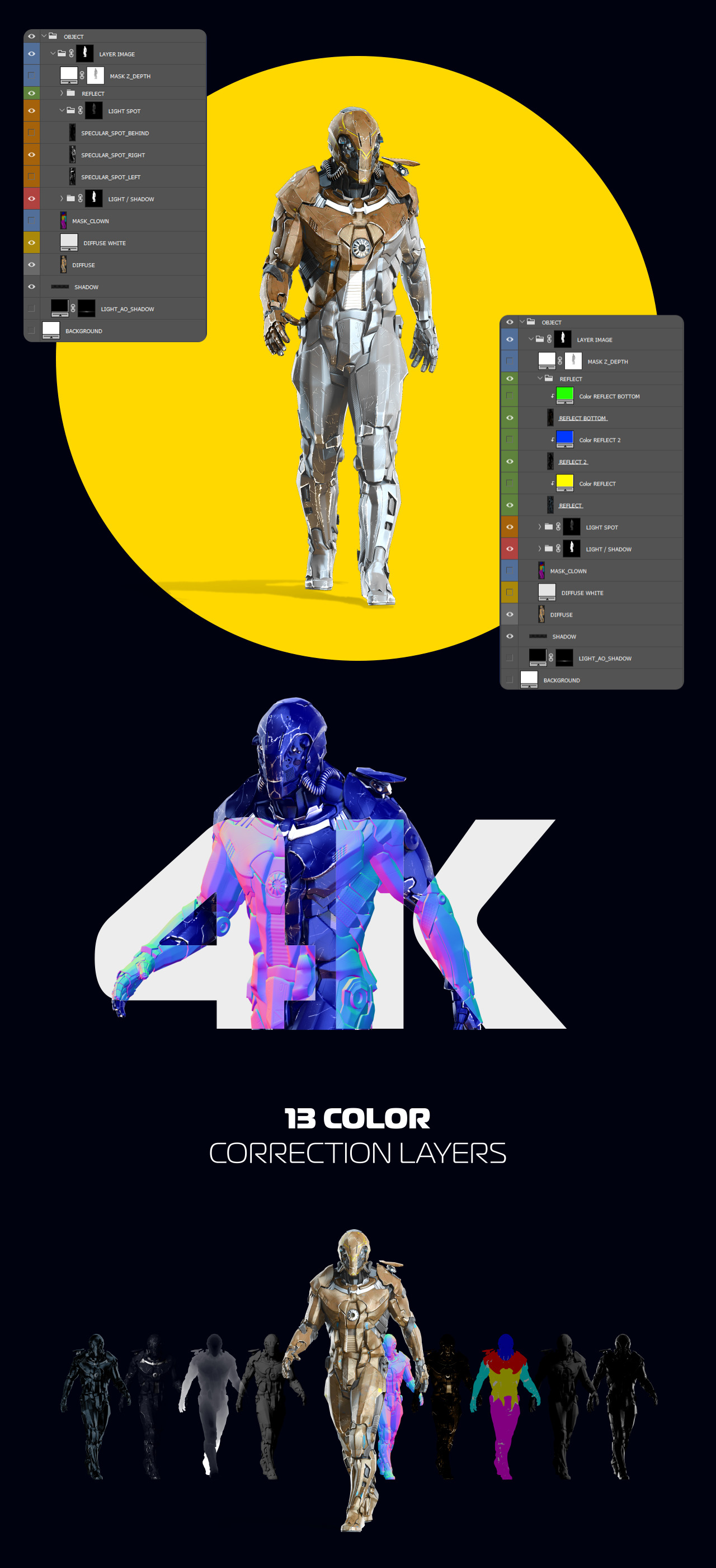 3D Mockup Space Astronaut Security Robots #11 3D Mockup Space Astronaut Security Robots #11