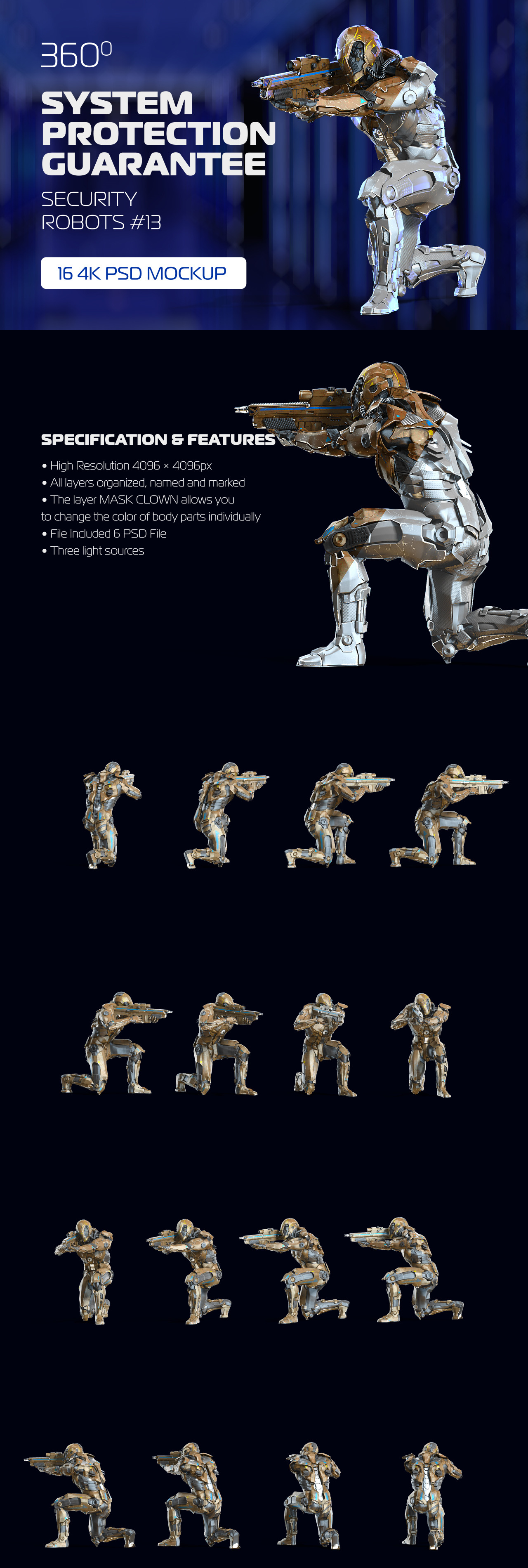 3D Mockup Space Astronaut Security Robots #13 3D Mockup Space Astronaut Security Robots #13