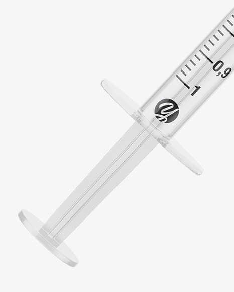 Syringe with Filling &amp; Needle Mockup