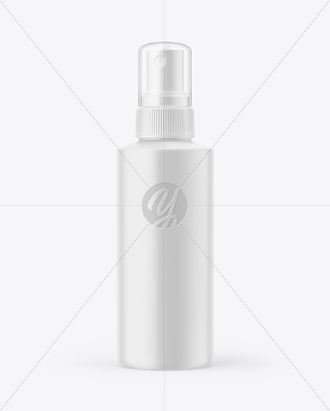 Matte Spray Bottle Mockup