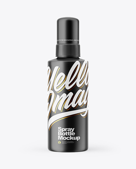 Matte Spray Bottle Mockup